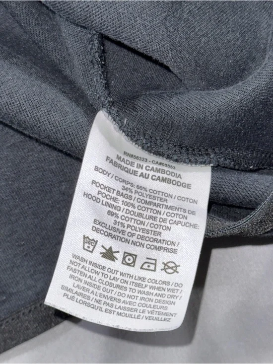 Nike Hoodie Mens Medium Gray Tech Fleece Windrunner Full Zip Sweatshirt - Picture 4 of 8